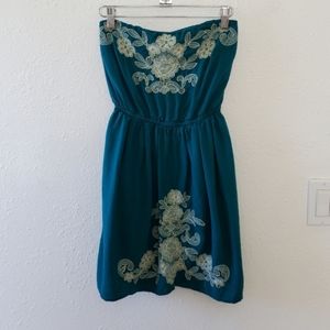Billabong Teal Strapless Dress